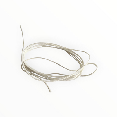 Bienenprodukte-Shop: Dicker weißer Kerzendocht Nr. 5 für die Kerzenherstellung, geeignet für Kerzen mit einem Durchmesser von 4 bis 6 cm.