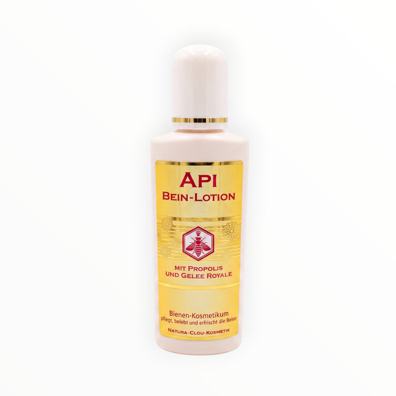 Bienenprodukte Shop API Bein-Lotion mit Propolis, Honig und Gelée Royale in einer 150 ml Flasche zur Beinpflege