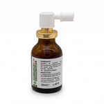 Bienenprodukte Shop Propolis Rachenspray in einer 20 ml Braunglasflasche mit weißem Sprühkopf für den Hals