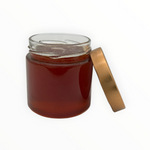 Bienenprodukte Shop Waldhonig im 500g Glas mit goldfarbenem Deckel, kräftiger dunkler Honig aus Honigtau